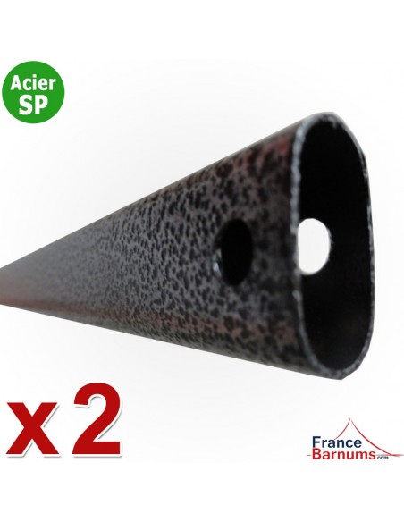 2 barres de cisaillement pour barnum Acier Semi-Pro de 3x3m, 3x4.5m ou 3x6m