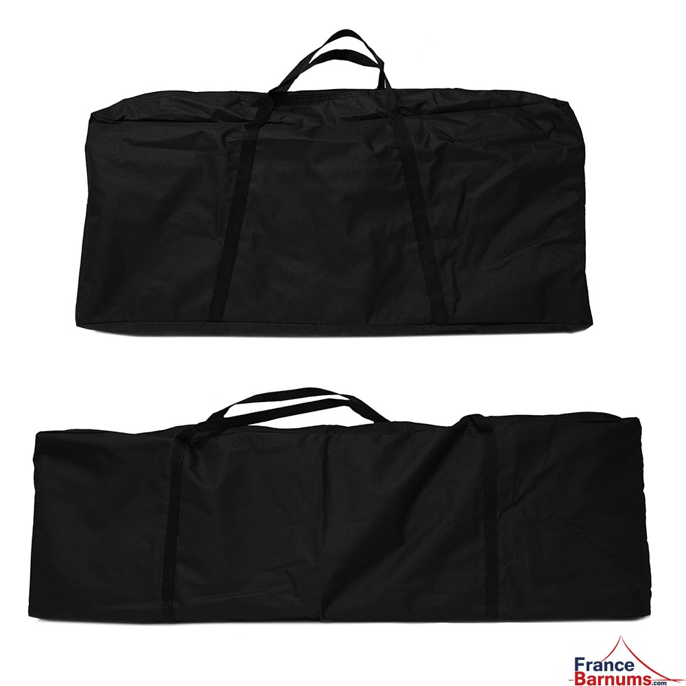 Table Comptoir Pliante 3m avec Plateau noir de 42cm