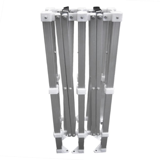 Table Comptoir Pliante 3m avec Plateau noir de 42cm