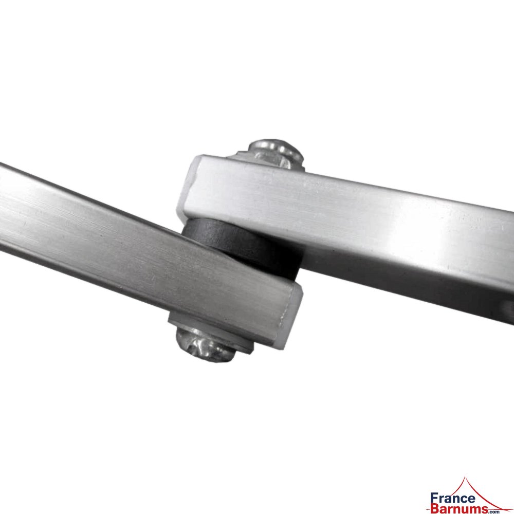 Table Comptoir Pliante 3m avec Plateau noir de 42cm