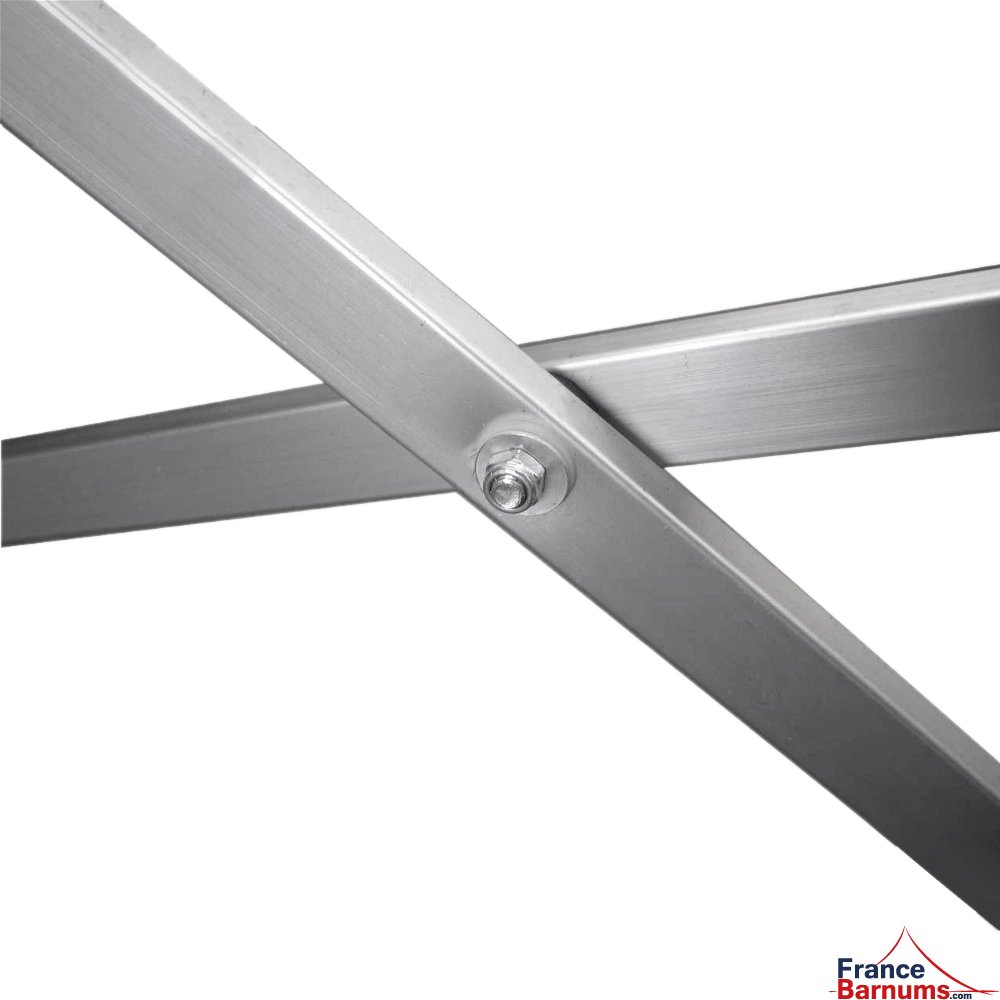 Table Comptoir Pliante 3m avec Plateau noir de 42cm