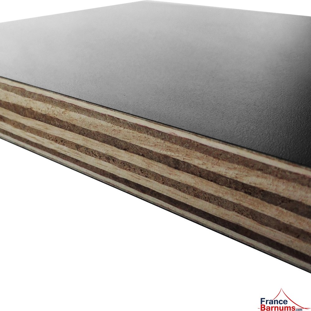 Table Comptoir Pliante 3m avec Plateau noir de 42cm