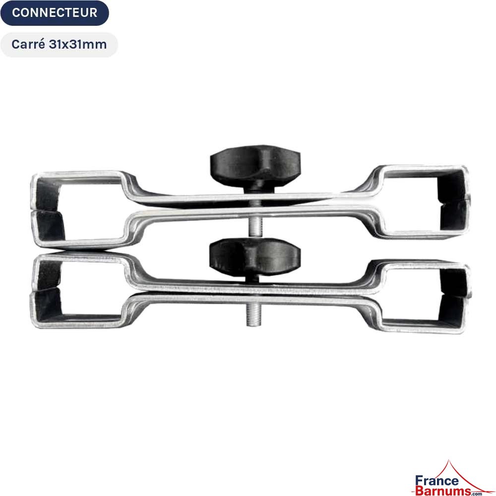 Table Comptoir Pliante 3m avec Plateau noir de 42cm