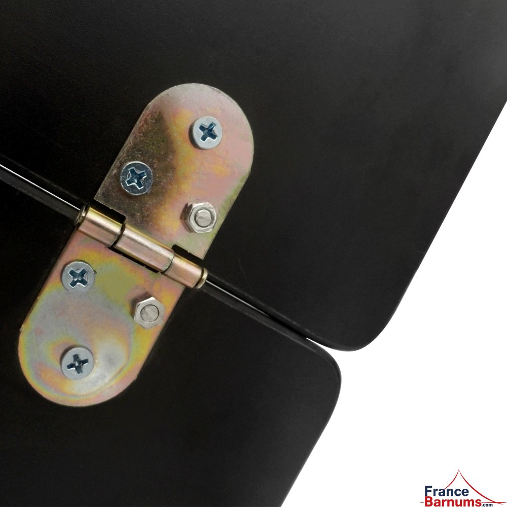 Table Comptoir Pliante 3m avec Plateau noir de 42cm