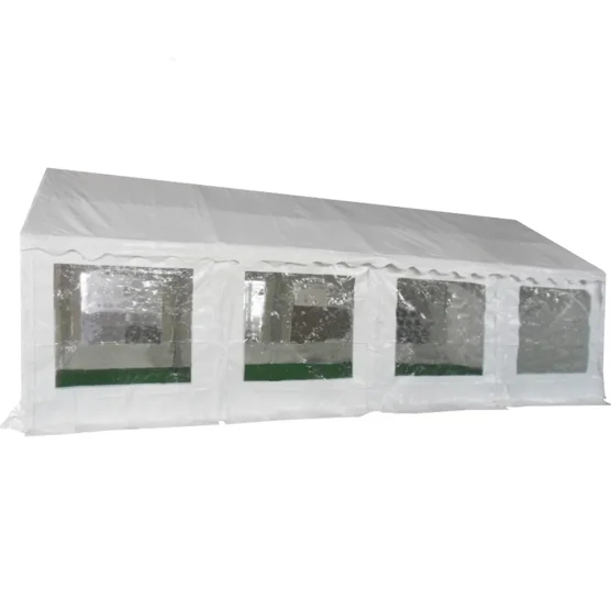 Tente de réception - Chapiteau eco en Pe de 4m x 8m avec Tubes de 38mm Tente de réception - Chapiteau eco en Pe de 4m x 8m avec Tubes de 38mm