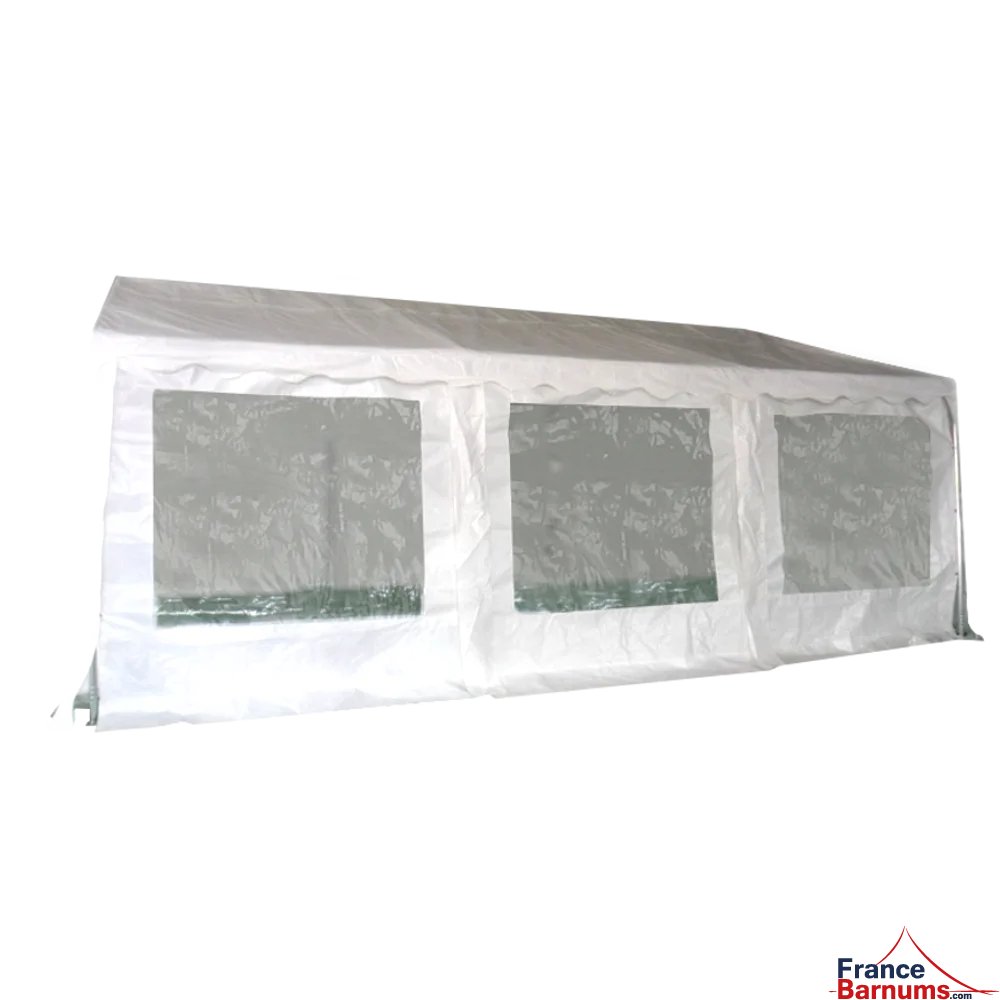 Tente de réception ECO en PE de 30m² avec structure tubulaire de 38mm Tente de réception ECO en PE de 30m² avec structure tubulaire de 38mm
