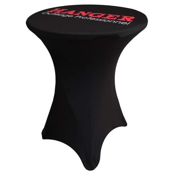 Table pliante mange-debout + housse personnalisée Table pliante mange-debout + housse personnalisée