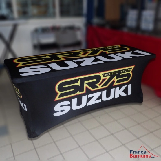 Housse nappe personnalisée pour paddock SR75-SUZUKI