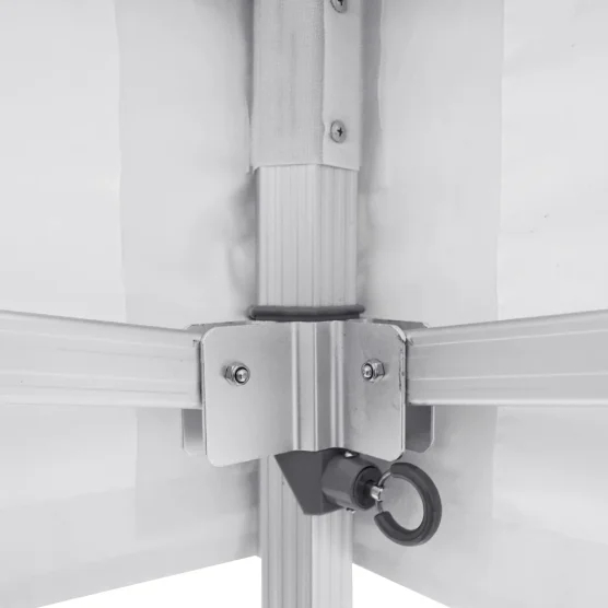 Barnum 6mx9m 54m² Blanc Alu Pro Structure Ø55mm et Pack Fenêtres 380g/m² Norme M2