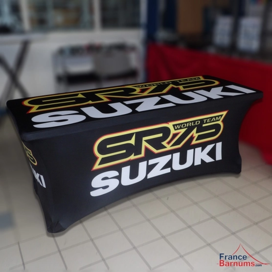 Housse nappe personnalisée pour paddock SR75-SUZUKI