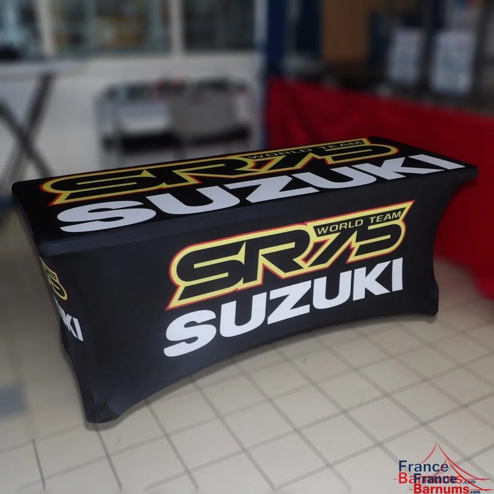 Housse nappe personnalisée pour paddock SR75-SUZUKI