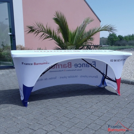 Housse de table un côté ouvert , un côté fermé