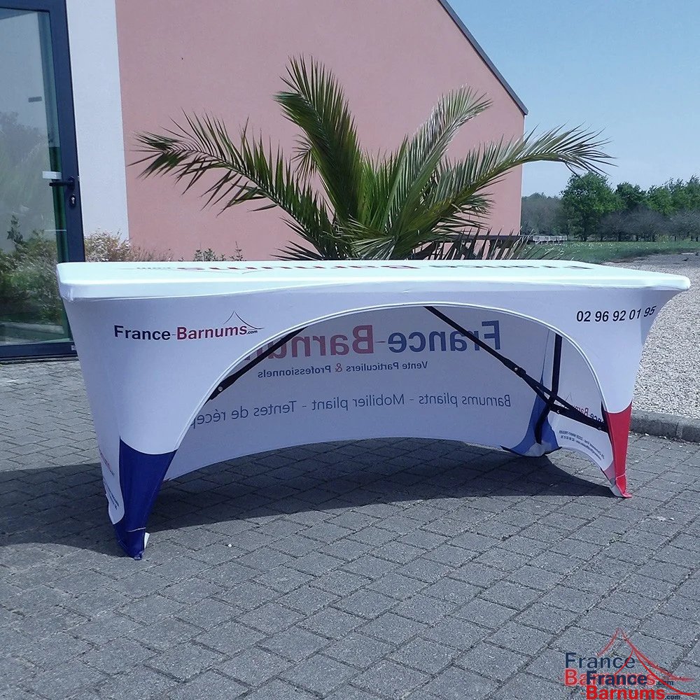 Housse de table un côté ouvert , un côté fermé