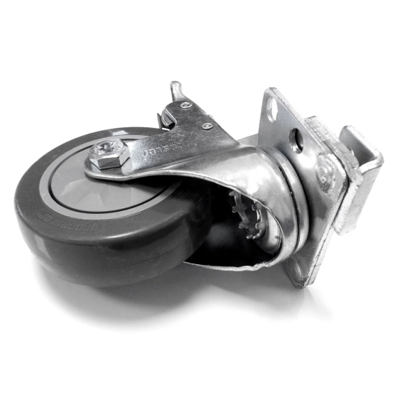 Roulette avec frein pour pied de barnum pliant