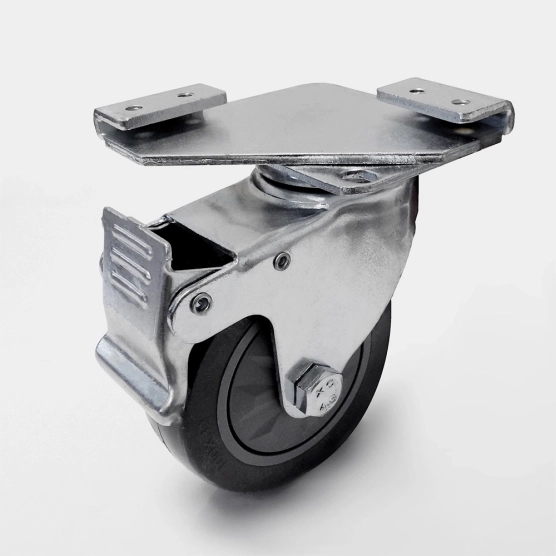 Roulette avec frein pour pied de barnum pliant