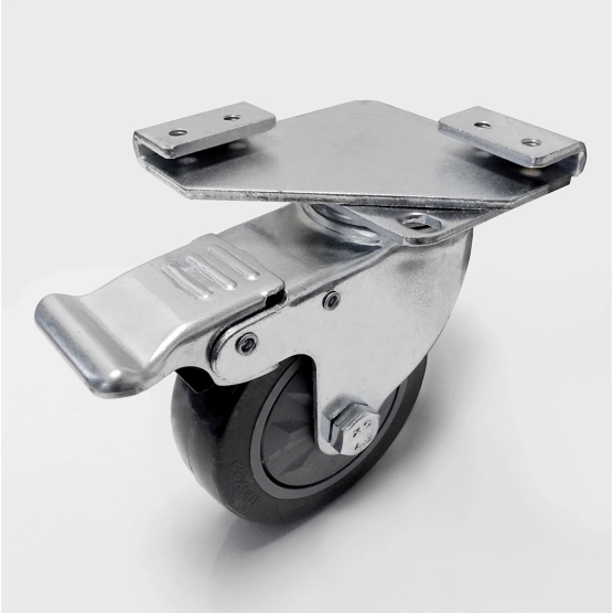 Roulette avec frein pour pied de barnum pliant