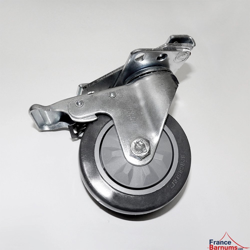 Roulette avec frein pour pied de barnum pliant