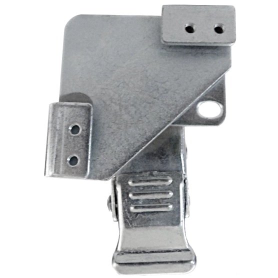 Vue de dessus de la roulette avec frein pour pied de barnum pliant