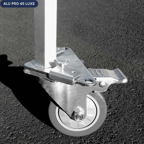 Roulette avec frein adaptée pour nos barnums pliants Alu Pro 45 Luxe
