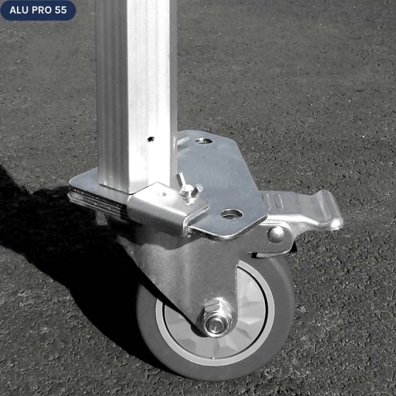 Roulette avec frein adaptée pour nos barnums pliants Alu Pro 55