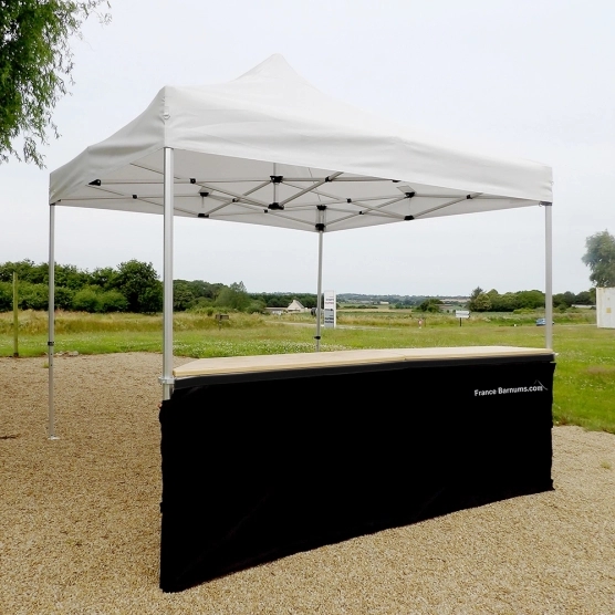 Jupe de table comptoir de 3m en POLYESTER 380gr/m² Jupe de table comptoir de 3m en POLYESTER 380gr/m²