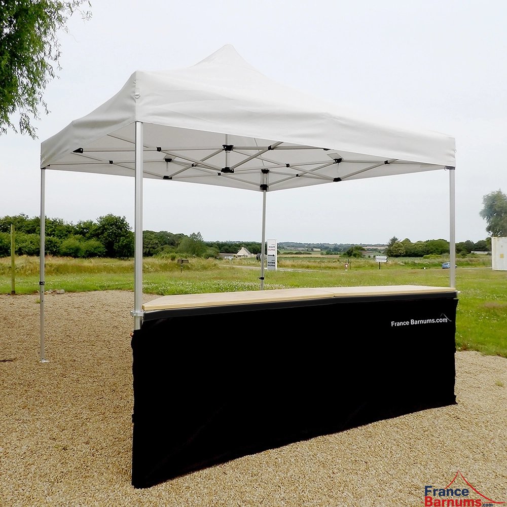 Jupe de table comptoir de 3m en POLYESTER 380gr/m² Jupe de table comptoir de 3m en POLYESTER 380gr/m²