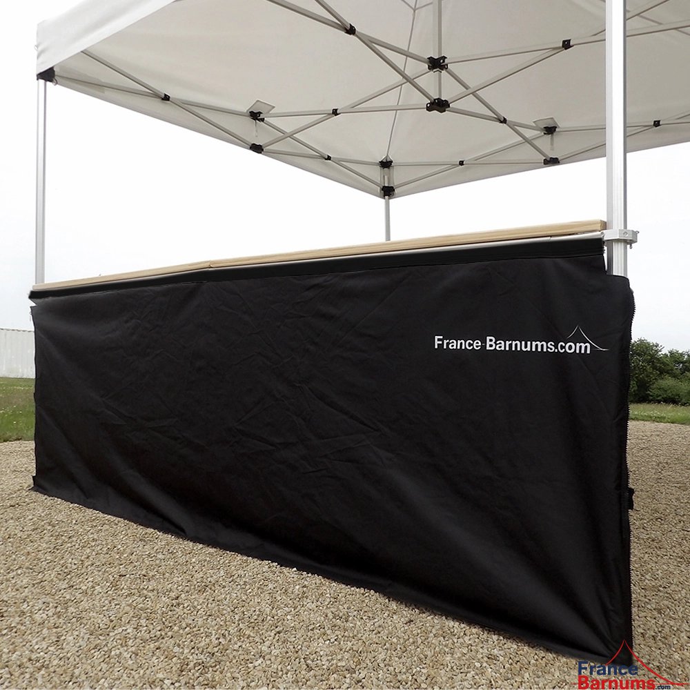 Jupe de table comptoir de 3m en POLYESTER 380gr/m² Jupe de table comptoir de 3m en POLYESTER 380gr/m²