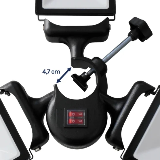 Lampe LED 450W 3 spots | Barnum pliant ou tente de réception | France-Barnums