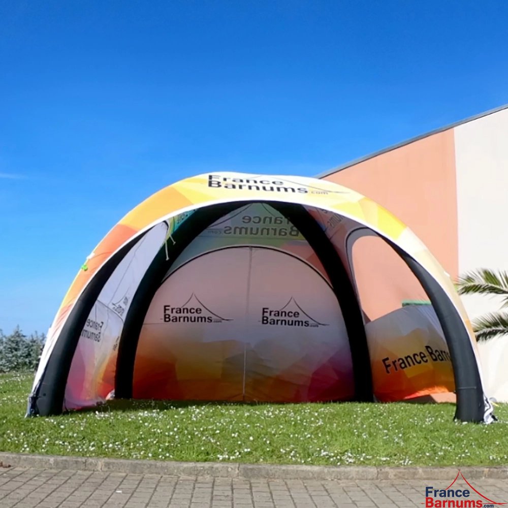 Tente gonflable imprimée avec trois parois Tente gonflable imprimée avec trois parois