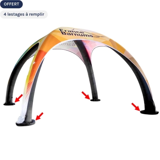 4 lests offerts avec votre tente gonflable imprimée 4 lests offerts avec votre tente gonflable imprimée