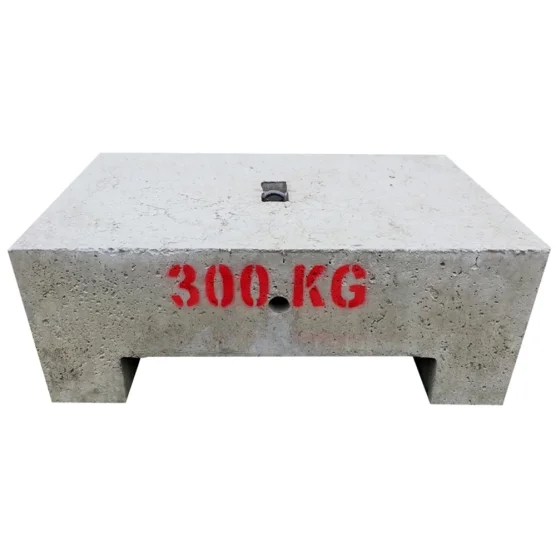 Masse d'ancrage 300kg en béton moulé pour tente pliante ou toute structure temporaire Masse d'ancrage 300kg en béton moulé pour tente pliante ou toute structure temporaire