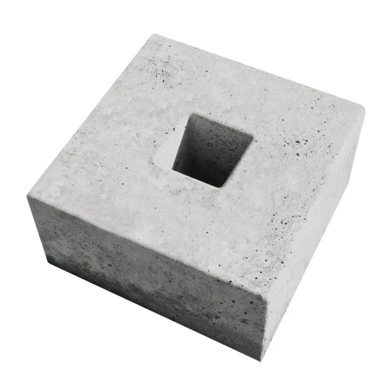 Plot de 70kg en béton pour lestage de barnum pliant, tente de réception, tente étoile, tente ou structure gonflable, etc. Plot de 70kg en béton pour lestage de barnum pliant, tente de réception, tente étoile, tente ou structure gonflable, etc.