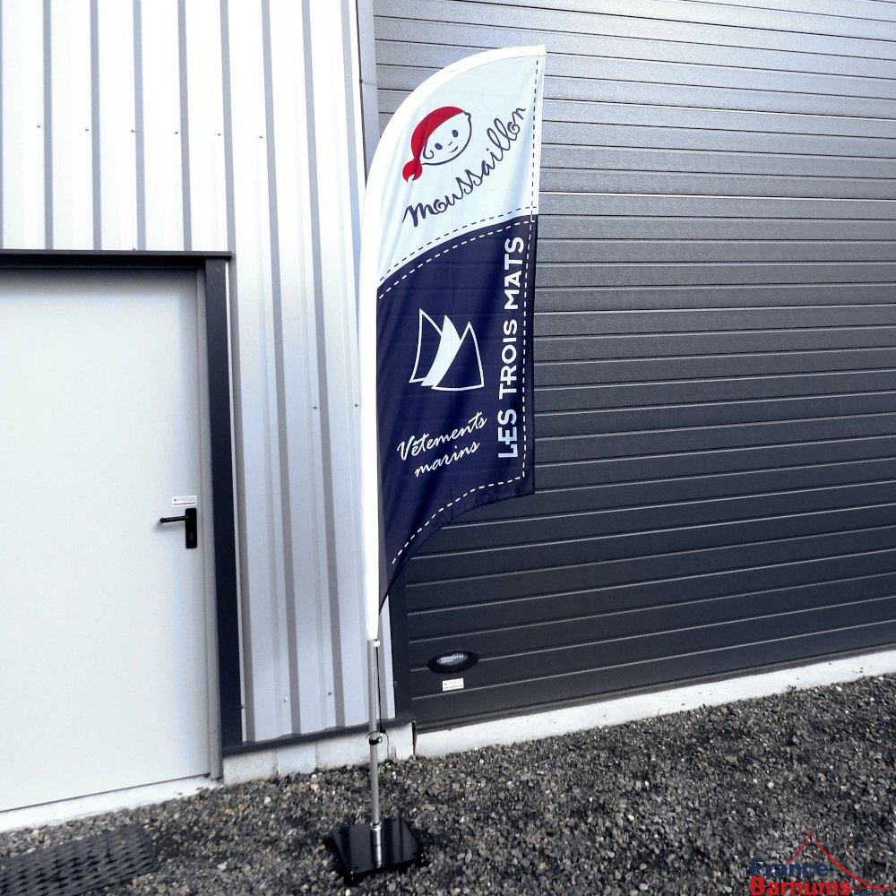 Embase plaque lestée pour oriflamme