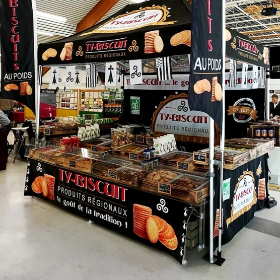 Support Porte-Drapeau + connecteur barnum