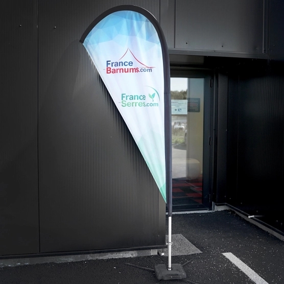 Oriflamme en forme de goutte taille S Oriflamme en forme de goutte taille S