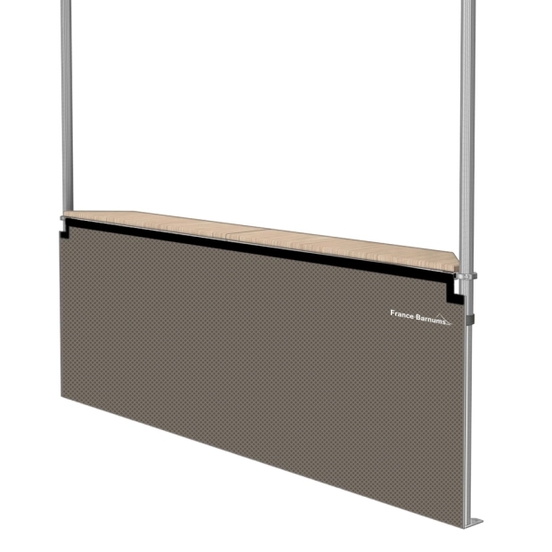 Jupe de table comptoir BUVETTE de 3m ou 4m en POLYESTER 380gr/m²