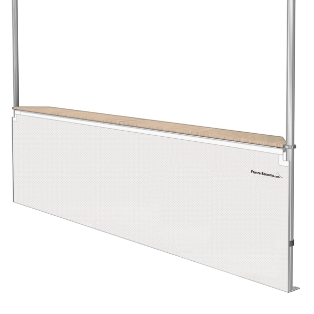 Jupe de table comptoir BUVETTE de 3m ou 4m en POLYESTER 380gr/m²