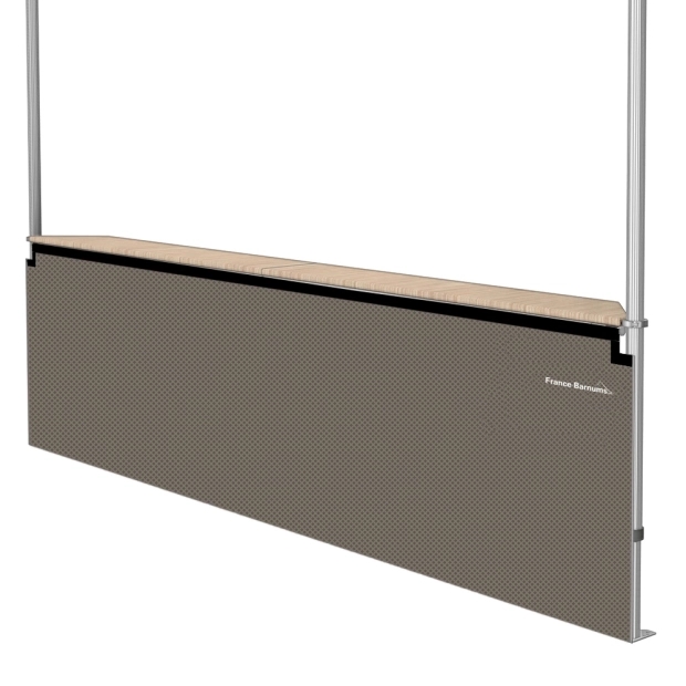 Jupe de table comptoir BUVETTE de 3m ou 4m en POLYESTER 380gr/m²