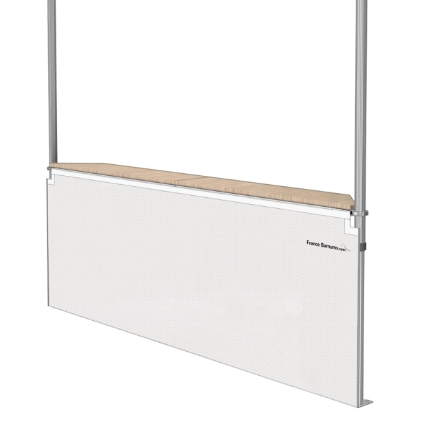 Jupe de table comptoir BUVETTE de 3m ou 4m en POLYESTER 380gr/m²