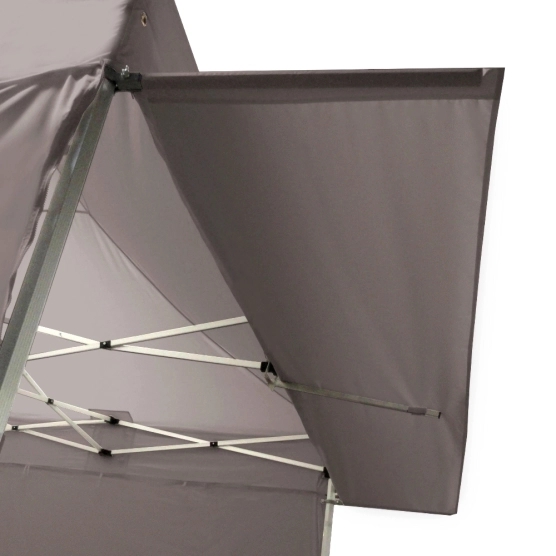 Casquette taupe extension soleil de 4,5m pour barnum pliant Acier Premium Casquette taupe extension soleil de 4,5m pour barnum pliant Acier Premium