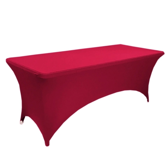 Housse de table rectangulaire rouge bordeaux Housse de table rectangulaire rouge bordeaux