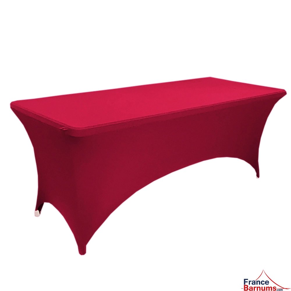 Housse de table rectangulaire rouge bordeaux Housse de table rectangulaire rouge bordeaux