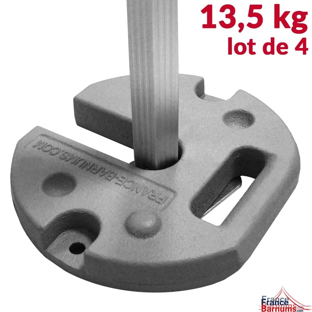 4 lests en fonte 12 kg pour barnum pliant 4 lests en fonte 12 kg pour barnum pliant