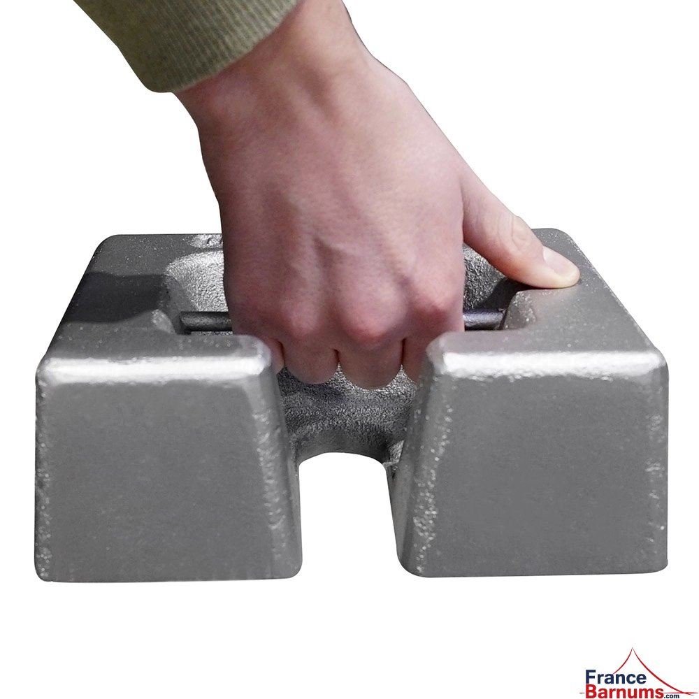 poids en fonte 15kg pour parasol forain