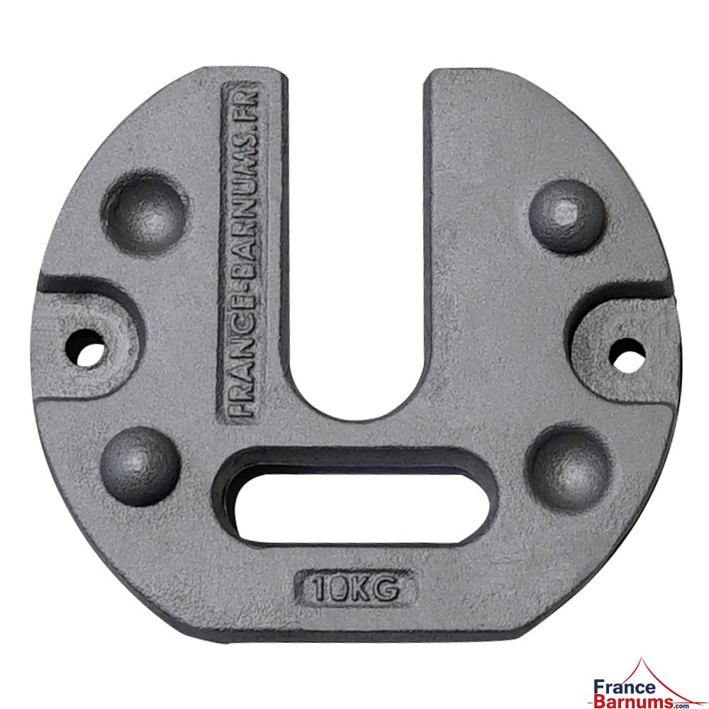 poids en fonte pour parasol de forain