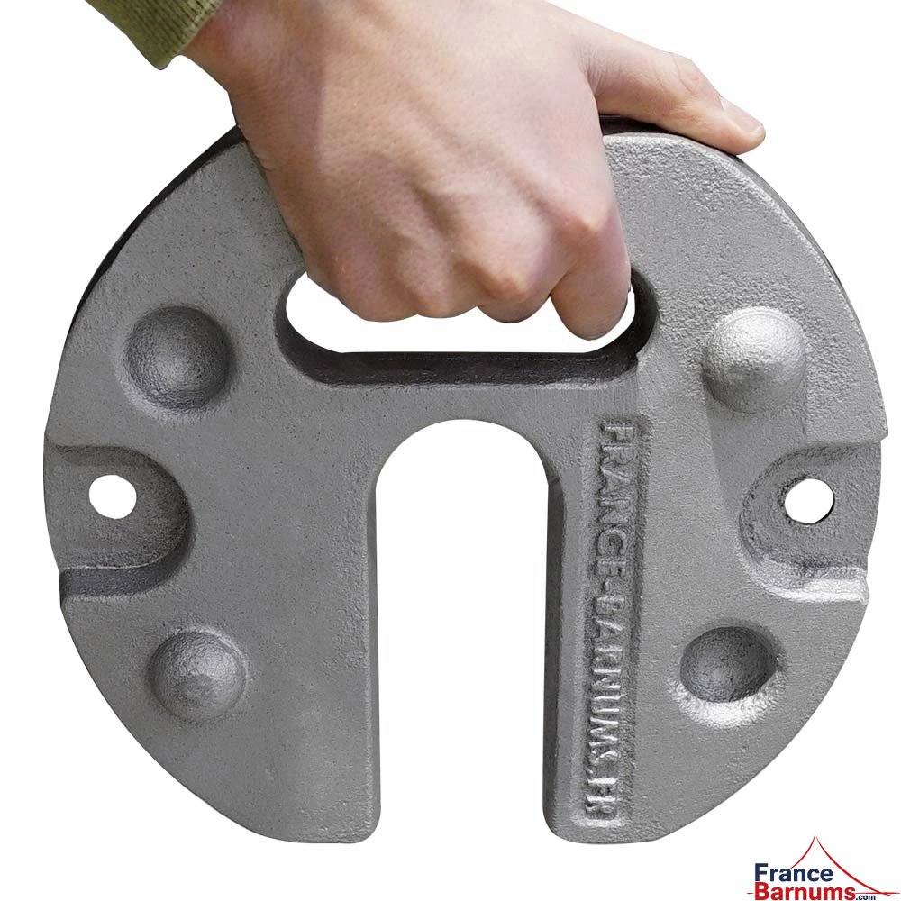 poids avec poignée pour parasol de marché