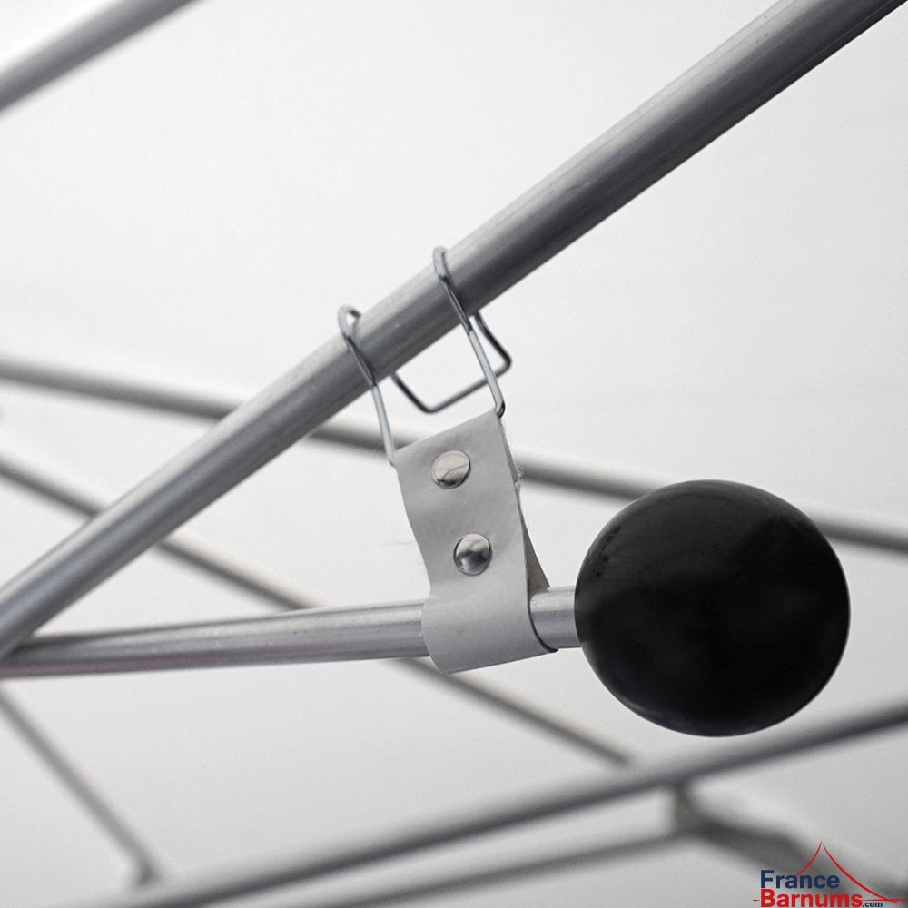 Poignée de serrage pour régler la hauteur du parasol de marché