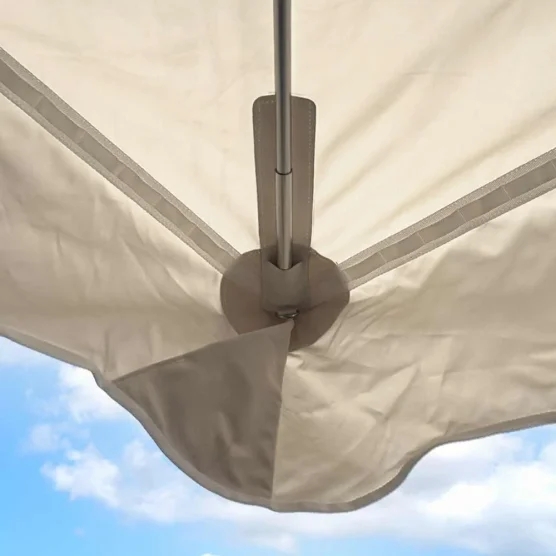 toile de parasol avec fourreaux en PVC