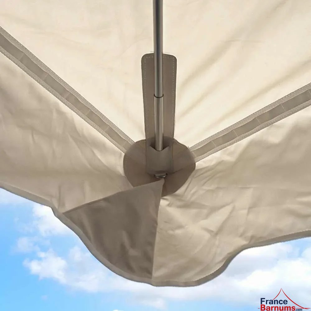 toile de parasol avec fourreaux en PVC