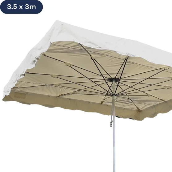 Parasol forain télescopique 350x300cm BEIGE